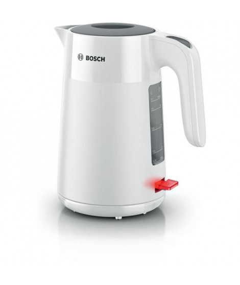 Bouilloire - BOSCH - TWK2M161 MyMoment - Blanche Mate - indicateur de tasses - niveau d'eau visible au niveau de la poignée