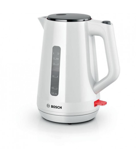Bouilloire - BOSCH -  TWK1M121 MyMoment - Blanche - capacité 1,7L - base 360° - rangement du cordon -3 sécurités automatiques