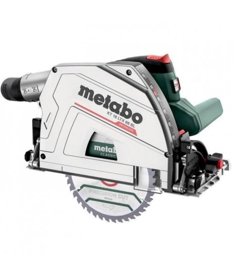 Scie circulaire portative sans fil - METABO - KT 18 LTX 66 BL - 18 V - MetaBOX 340