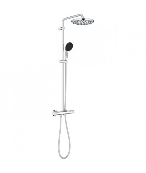 Colonne de douche avec mitigeur thermostatique - Economie d'eau - GROHE Vitalio Start System 250 - Chromé - 26677001