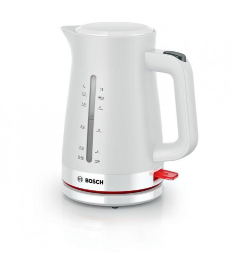 Bouilloire - BOSCH - TWK3M121 MyMoment - Blanche Mate - interrupteur éclairé - arret automatique a ébulition