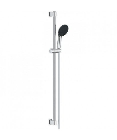Ensemble de douche avec pommeau 3 jets, barre 90cm et flexible - GROHE Vitalio Start 110 26956001 - Economie d'eau - Chromé
