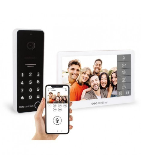 Interphone vidéo connecté avec clavier a code - SCS SENTINEL - CodeVisio Wi-Fi - 6 mélodies