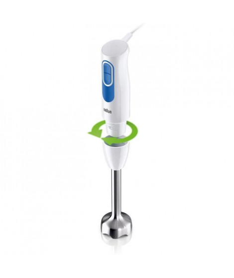 Pied mixeur BRAUN MQ20.236M - Moteur 600 W - 2 vitesses - Systeme EasyTwist
