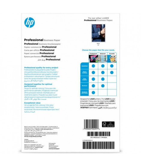 hp - hps supp media products (au     hp prof gls lj a4 200g 150sh fsc paper