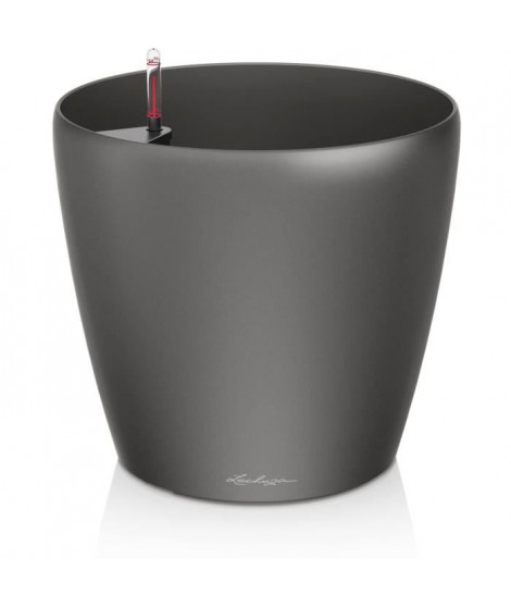 Pot de fleur LECHUZA Classico Premium 70 - kit complet, anthracite métallisé