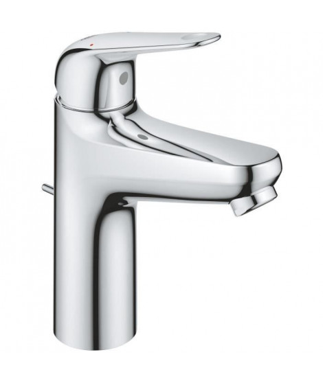 Mitigeur monocommande lavabo - GROHE Swift - 24325001 - Chromé - Taille M - Economie d'eau - Tirette et vidage