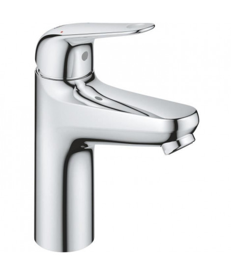 Mitigeur monocommande lavabo - GROHE Swift - 24326001 - Chromé - Taille M - Economie d'eau - Vidage clic clac