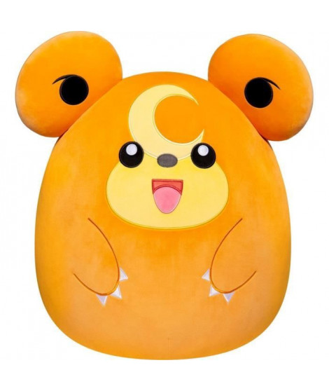 Peluche - BANDAI - Pokémon - Squishmallows 50 cm - Teddiursa - Grande peluche ultra-douce - Licence officielle Pokémon