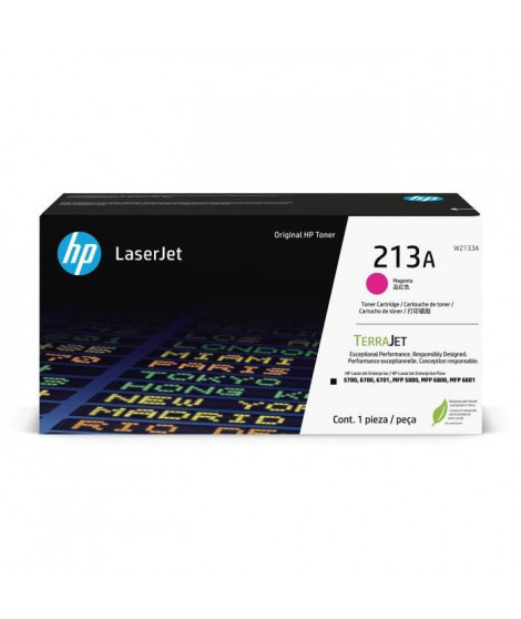 Cartouche de Toner HP 213A Magenta Authentique (W2133A) pour HP LaserJet Enterprise 5700 / 6700 / MFP 5800 / 6800 /6801