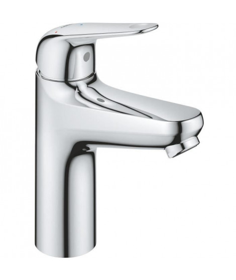 Mitigeur monocommande lavabo - GROHE Swift - 24329001 - Chromé - Taille M - Ouverture Eau Froide - Economie d'eau - Vidage cl…