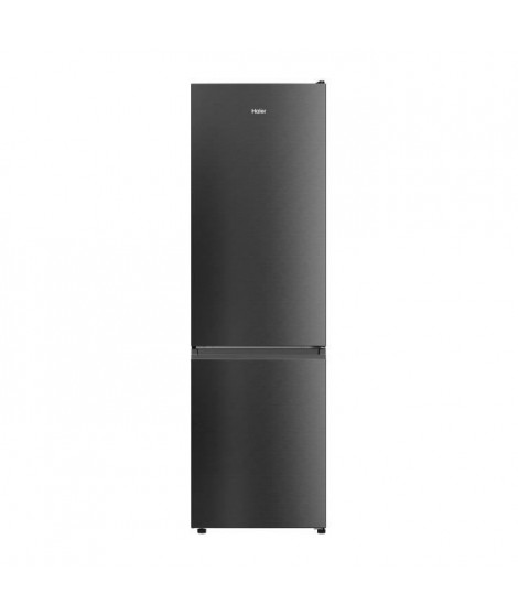 RÉFRIGÉRATEUR COMBINÉ-  HAIER - HDW1620DNPD - Classe D - 377 L - Inox foncé