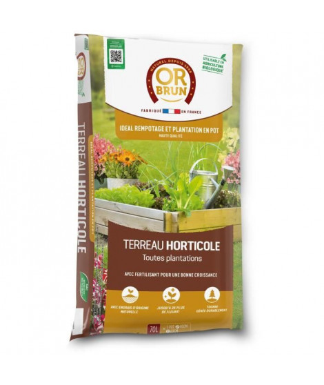 Terreau horticole - OR BRUN - OBRTHOR70N - 70 L