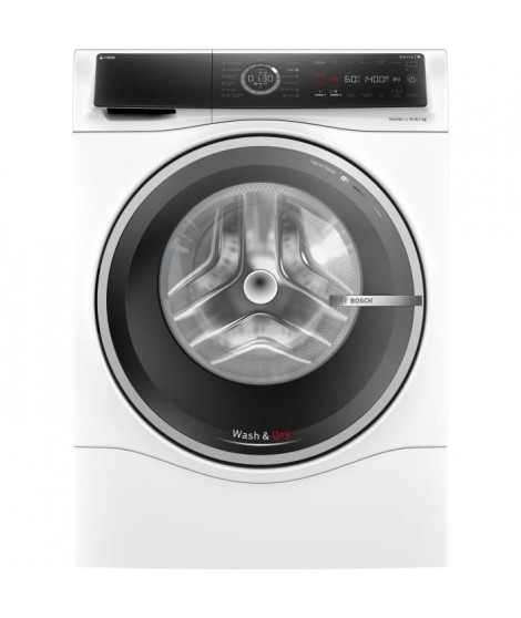Lave-linge frontale séchant pose libre - BOSCH SER8 - WNC254A0FR - Lavage/Séchage 10.5/6 kg - 85 cm - 1.400 Tr/min - Blanc