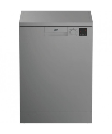 Lave-vaisselle pose libre BEKO TDFV15315S - 13 couverts - L60cm - 47 dBA - Silver