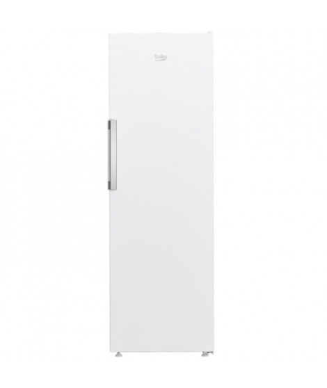 Réfrigérateur monoporte tout utile - BEKO - B1RMLNE444W - Froid ventilé - Classe E - 365 L - 186,5 x 59,7 x 70,9 cm - Blanc