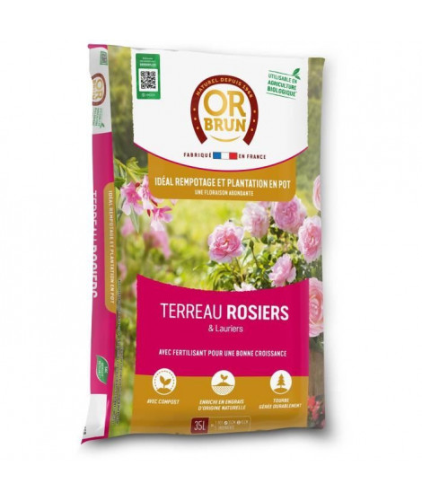 Terreau rosiers - OR BRUN - OBRTROS35N - 35 L