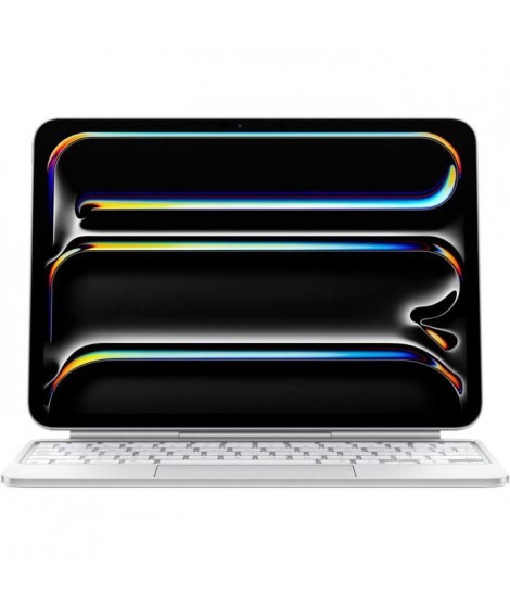 Apple - Clavier Magic Keyboard pour iPad Pro 11 (M4) - Blanc
