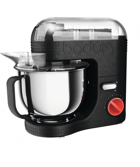 BODUM 11381-01EURO-3 Bistro Robot de cuisine électrique - Bol inox 4,7 l - 700 W - Noir