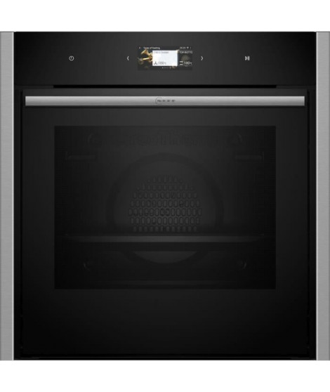 Four multifonction intégrable - Pyrolyse - NEFF - N90 - B64CS71N0 - Noir - Porte froide 4 vitres - 71 l - 59,5 x 59,6 x 54,8 cm