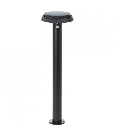 Potelet extérieur - BRILLIANT - ALVERO - LED et solaire - Dtecteur de mouvement - Métal et plastique - 4 W - Noir