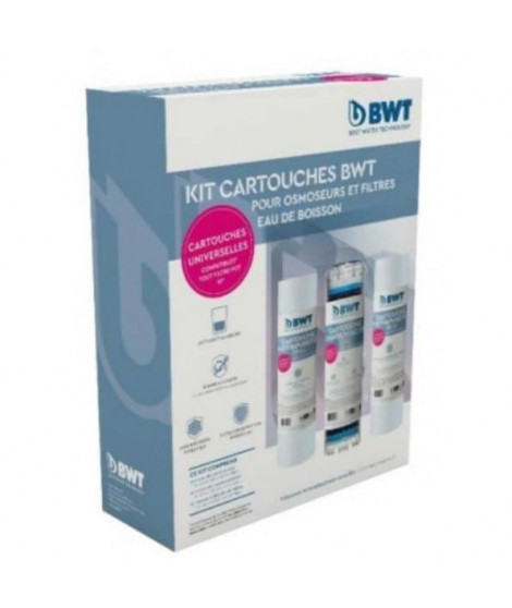 Pack filtres - BWT - OSMOSEUR et triplex - Pack de 3 préfiltres pour osmoseurs