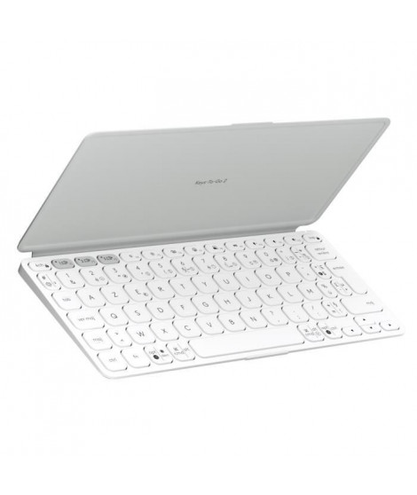 Clavier portable - Sans fil - Logitech - Keys-To-Go 2 - pour Tablette -  AZERTY - Gris Clair