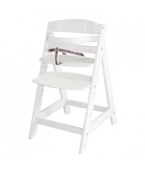 Chaise Haute Évolutive Sit Up III en Bois - ROBA - Réglable en Hauteur - Blanc