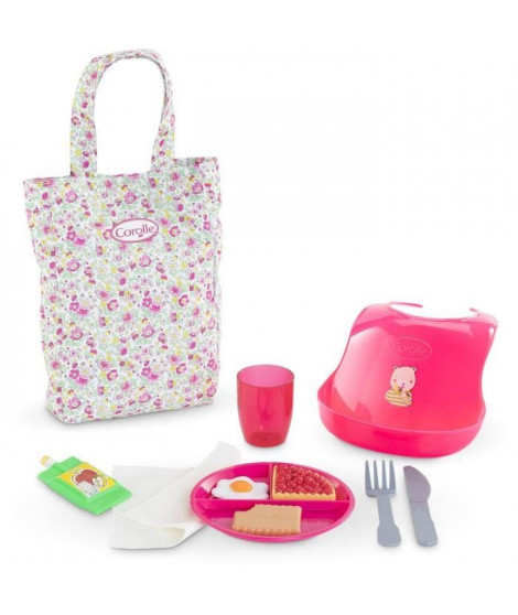 Accessoires poupon - COROLLE - Grand Coffret Repas - Pour poupon 36 et 42 cm - 11 accessoires - Des 2 ans