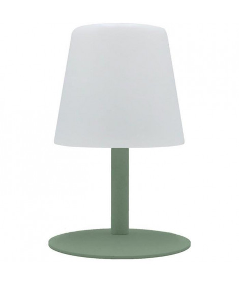 Lampe de table sans fil - LUMISKY - STANDY MINI Olive - H25 cm - Pied en acier vert olive - LED blanc chaud et blanc