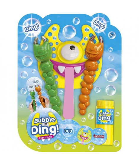 Jeu bulles de savon - LANSAY - 25640 - Bulles Party - Bubble Ding Duo Electronic