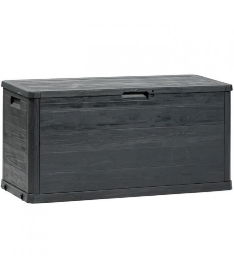 Coffre de jardin WOODY'S - Résine - Capacité 280L - Anthracite