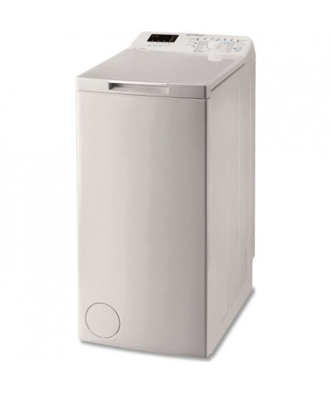Lave-linge top INDESIT BTWL7220FR/N - 7 kg - 1200 trs/min - Blanc