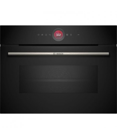 Four combiné micro-ondes Encastrable Softclose - BOSCH SER8 CMG7241B1 Noir - Vol four 45l - 16 modes cuissons - 455 x 594 x 5…