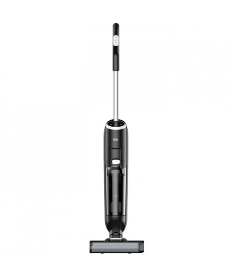 BEKO VRW80318VB - Aspirateur Balai Laveur Sans fil - 250 W - 2 réservoirs indépendants - Ecran LED - Blanc et noir