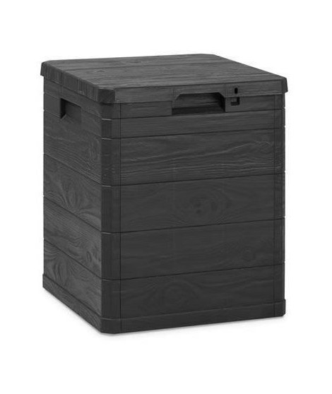 Coffre de jardin WOODY'S - Résine - Capacité 90L - Anthracite