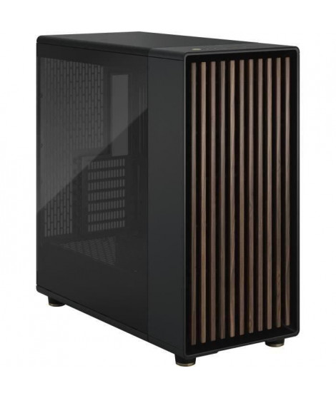Boîtier PC - FRACTAL DESIGN - North XL Charcoal Black TG Dark - FD-C-NOR1X-02 - E-ATX - Design élégant en bois et en alliage