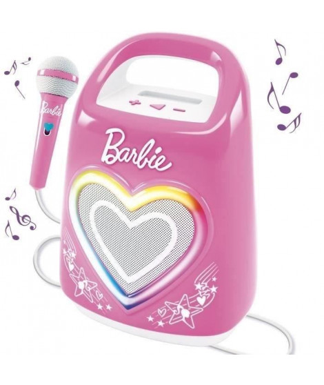 Enceinte Bluetooth spéciale pour musique et karaoké avec Barbie - LISCIANI -