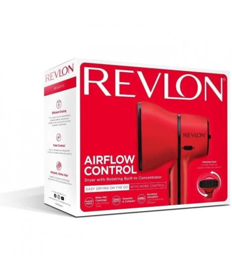 Seche cheveux - REVLON - AIRFLOW CONTROL - RVDR5320E - Diffuseur permanent orientable a 90° - 2000W