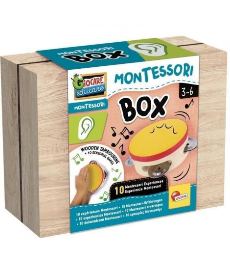 Tambourin en bois - LISCIANI - Jouez et aiguisez votre audition