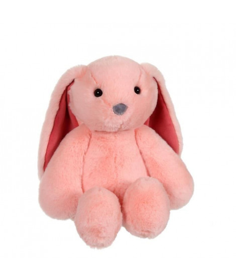 Peluche Lapin Trendy Bunny - GIPSY TOYS - Rose, 28 cm
