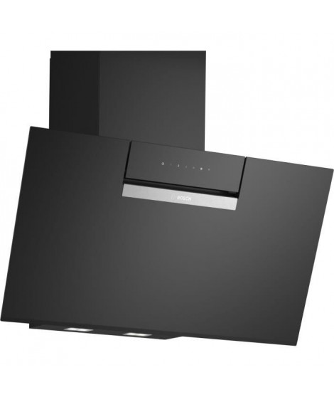 Hotte décor murale - inclinée verre -  BOSCH SER4 - DWK87FN60 Noir - Home Connect - L: 790 mm x P: 433 mm