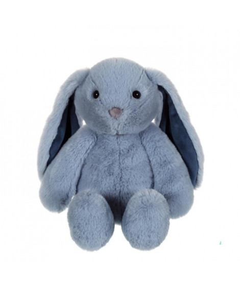 Peluche Lapin Trendy Bunny - GIPSY TOYS - Bleu, 28 cm