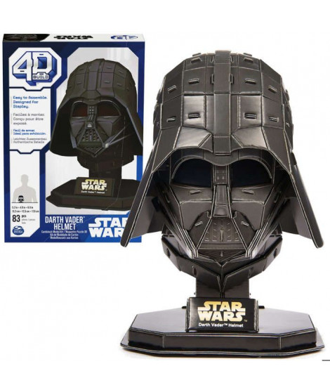 SPIN MASTER CASQUE DARK VADOR Star Wars 4D Build