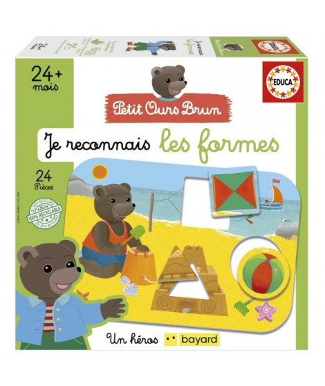 Jeu d'apprentissage - EDUCA - Je Reconnais Les Formes - Petit ours brun