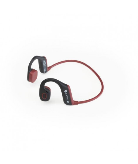 Ecouteurs de sport sans fil - ATTITUD EARSPORT - Oreilles libres - Taille Standard - Bordeaux