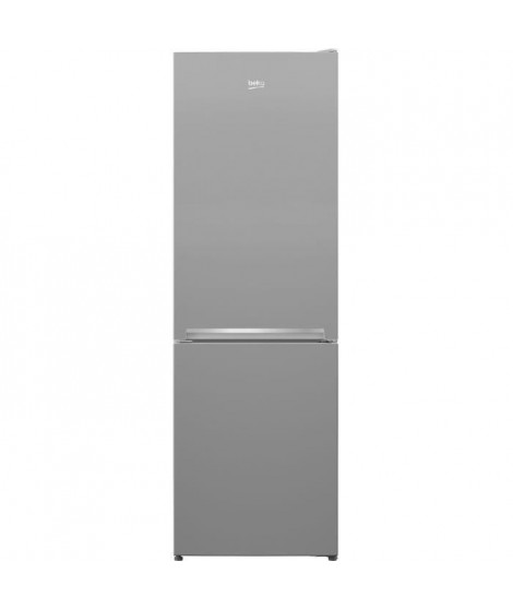 Réfrigérateur combiné congélateur en bas - BEKO - RCSA366K40SN - Classe E - 343 L - 185,2 x 59,5 x 67 cm - Gris Acier