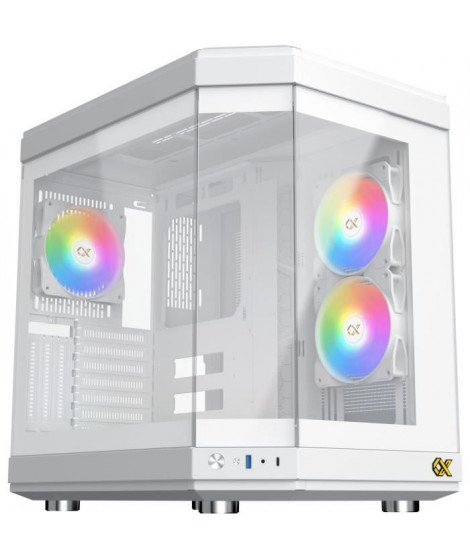 Boîtier PC - XIGMATEK - CUBI Arctic (Blanc) - Cube - Format E-ATX - Sans alimentation