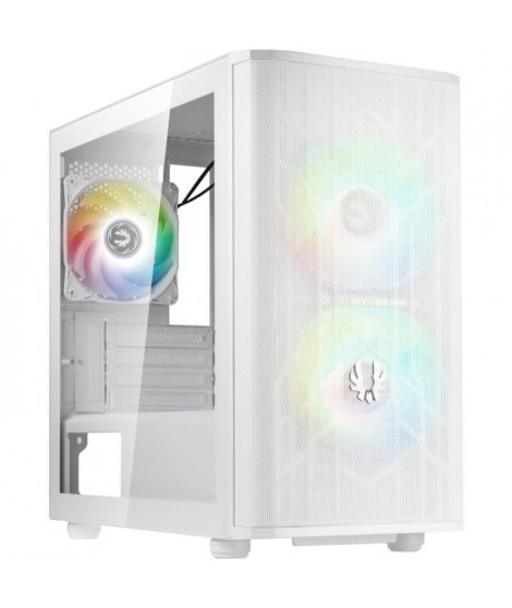 Boîtier PC - BITFENIX - Nova Mesh SE M-ATX ARGB (Blanc) - Mini tour - Format Micro-ATX - Sans alimentation