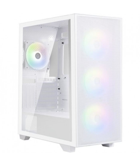 Boîtier PC - BITFENIX - Flow (Blanc) - Moyen tour - Format ATX - Sans alimentation